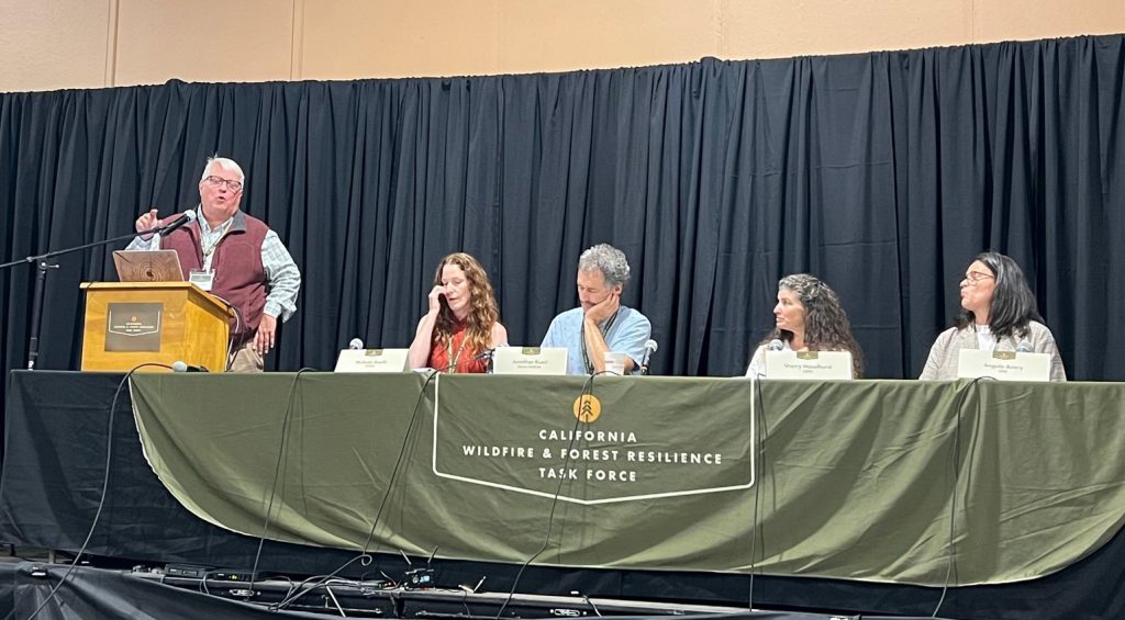 Steve Frisch, SBC president, presenting at the 2022 California Wildfire & Forest Resilience Task Force in Grass Valley