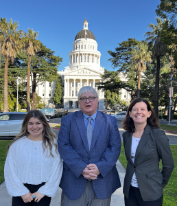 Sierra Business Council's Government Affairs team in front of the California State Capitol.