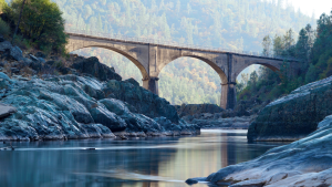 Bridge over the American River in Auburn State Recreation Area